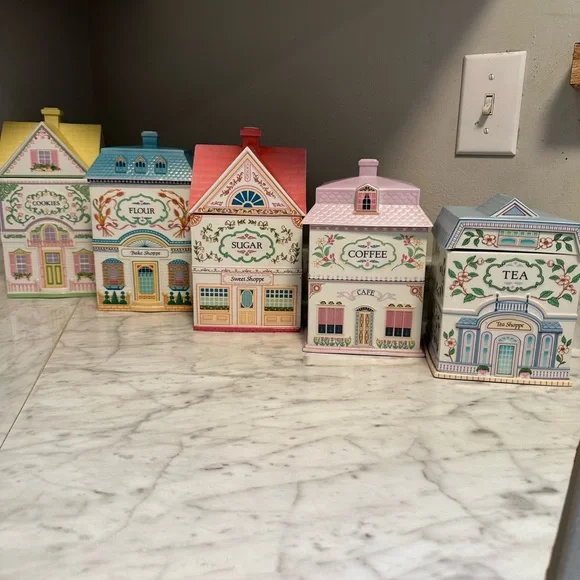 Original Lenox Spice Village Canister Set of 5 - 1990/1991. Pre owned. - Picture 2 of 16